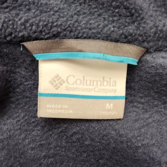 Columbia Fleece Jacket Blue/Navy Kids (M 10/12) - Picture 14 of 14